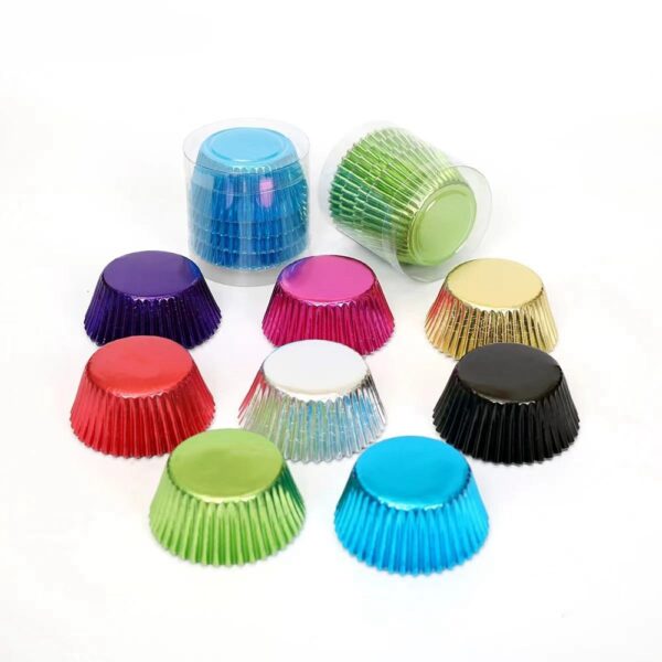 5030mm 11cm Aluminum Foil Thicken Cupcake Liners Baking Cups Muffin Paper Cup Cake Tools