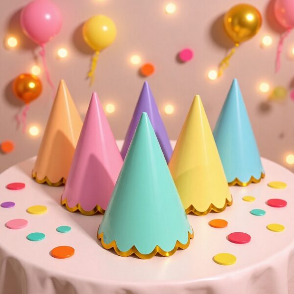 Colorful Party Hats Happy Birthday Hat Glitter Cone Paper Hat