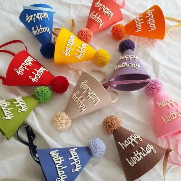 Felt Party Hats Fancy Party Decorations Paper Cone Hat