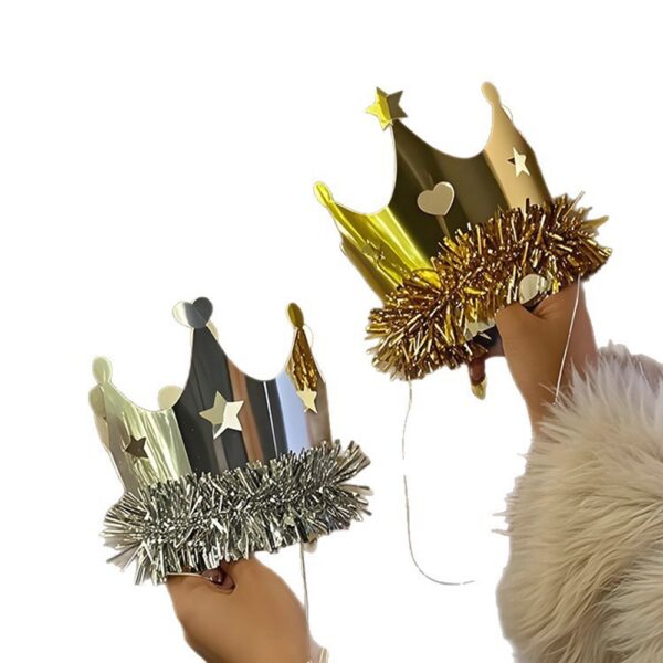 Queen Party Hats Happy Birthday Hat Glitter Cone Paper Hat