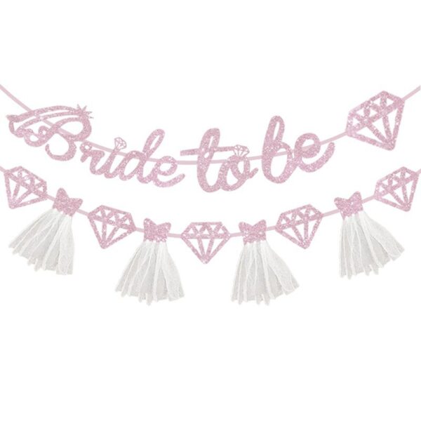 Shining paper banner for the Princess' Birthday Party